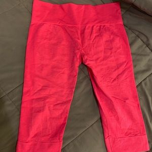 Hot pink athletic Capri leggings